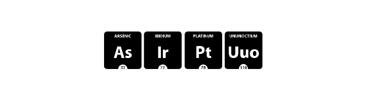 Periodic Table of Elements  Free Fonts Download