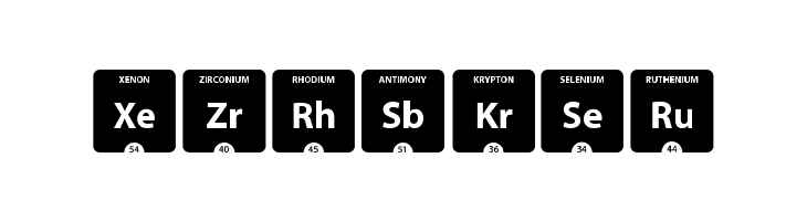 Periodic Table of Elements  Free Fonts Download