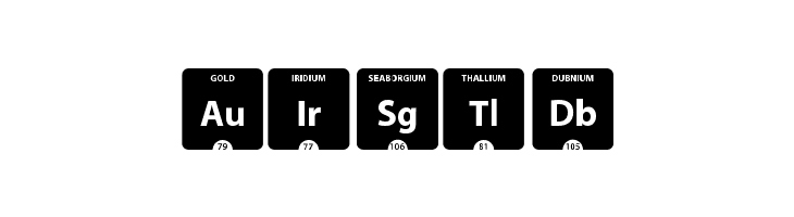 Periodic Table of Elements  Free Fonts Download