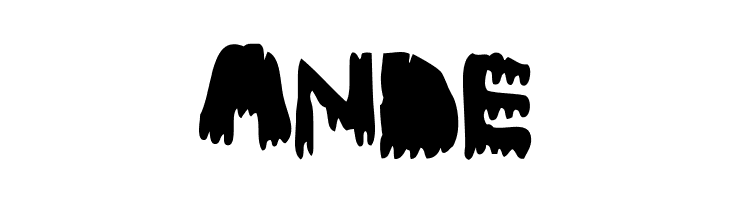 Woodcutter Dripping Nightmare v.01  Free Fonts Download