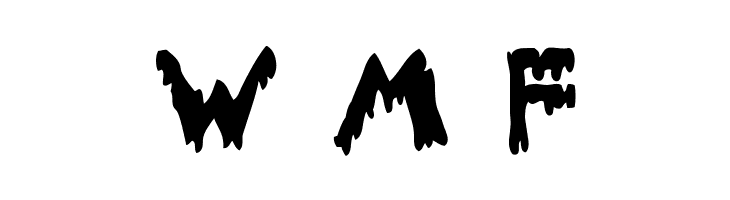 Woodcutter Dripping Nightmare v.01  Free Fonts Download