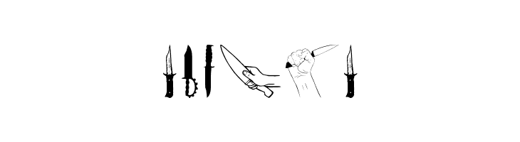 Knife  Free Fonts Download
