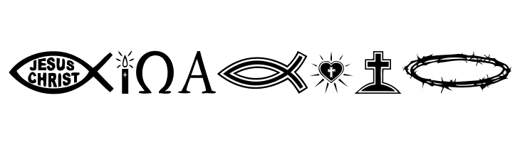 Christian Icons  Free Fonts Download