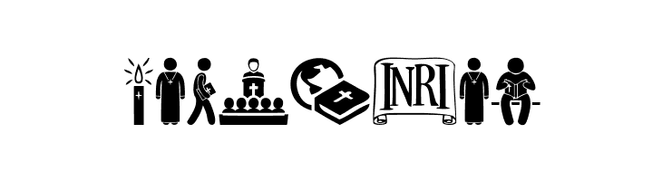 Christian Icons  Free Fonts Download