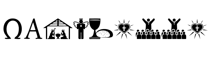 Christian Icons  Free Fonts Download