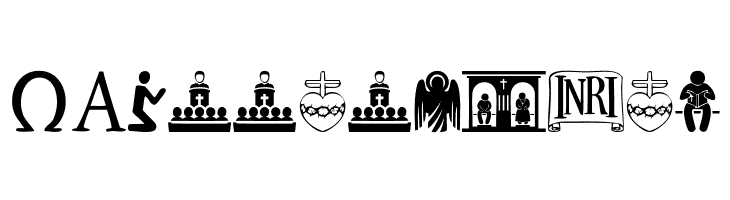 Christian Icons  Free Fonts Download