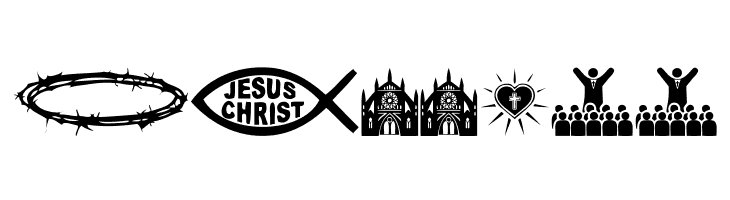 Christian Icons  Free Fonts Download