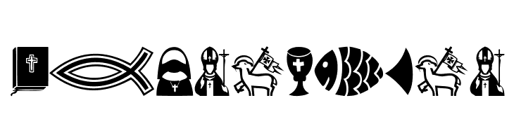 Christian Icons  Free Fonts Download