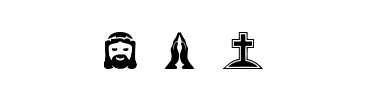 Christian Icons  Free Fonts Download