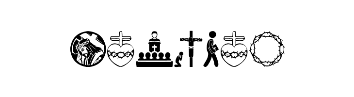 Christian Icons  Free Fonts Download