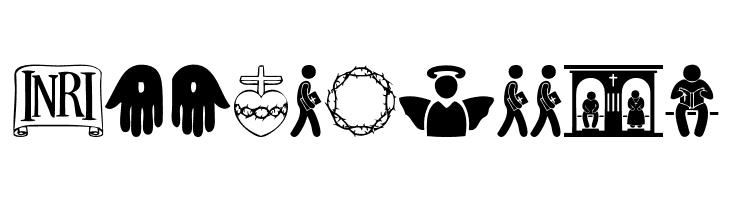 Christian Icons  Free Fonts Download