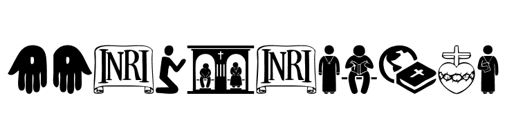 Christian Icons  Free Fonts Download