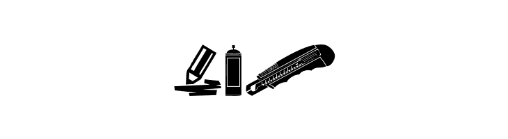 Art Icons and Tools  Free Fonts Download