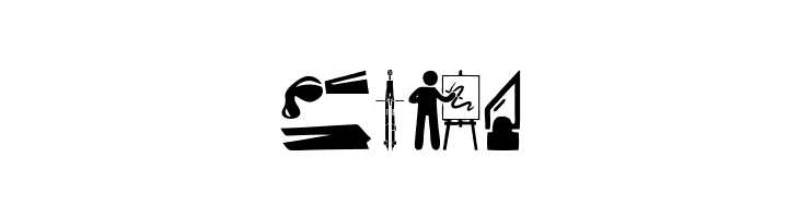 Art Icons and Tools  Free Fonts Download
