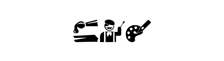 Art Icons and Tools  Free Fonts Download