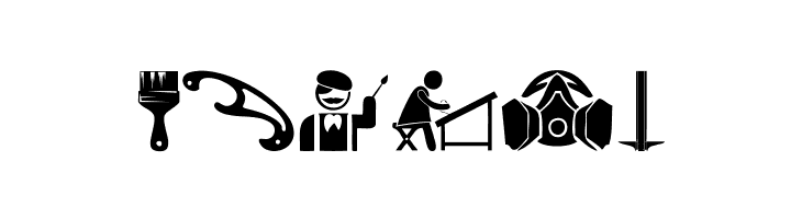 Art Icons and Tools  Free Fonts Download