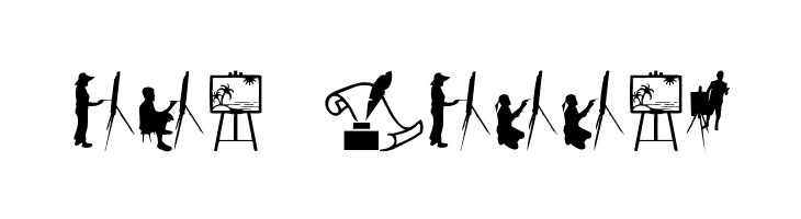 Art Icons and Tools  Free Fonts Download