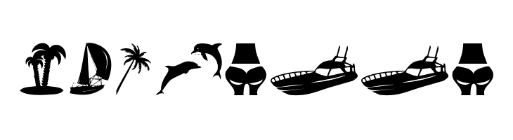 Summer Icons  Free Fonts Download