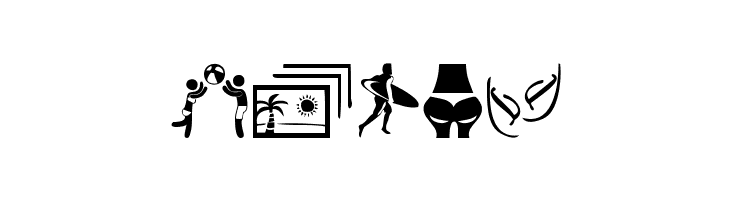 Summer Icons  Free Fonts Download