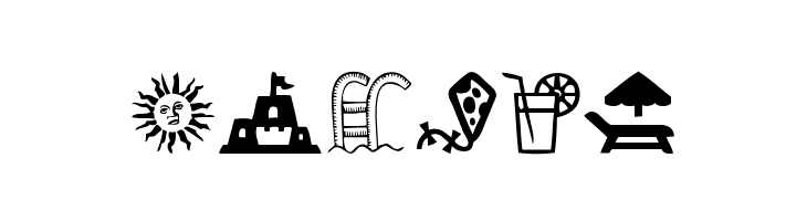 Summer Icons  Free Fonts Download