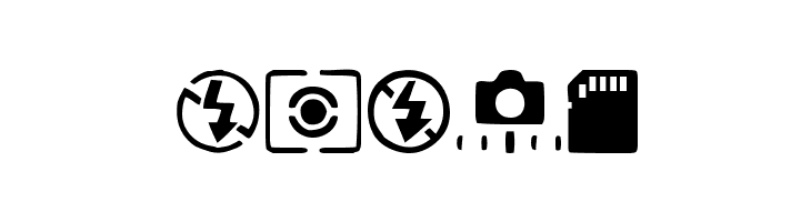 Digital Camera Symbols  Free Fonts Download