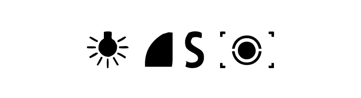 Digital Camera Symbols  Free Fonts Download