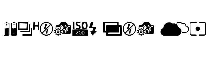 Digital Camera Symbols  Free Fonts Download
