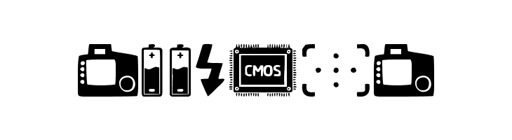Digital Camera Symbols  Free Fonts Download