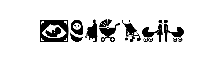 baby icons  Free Fonts Download