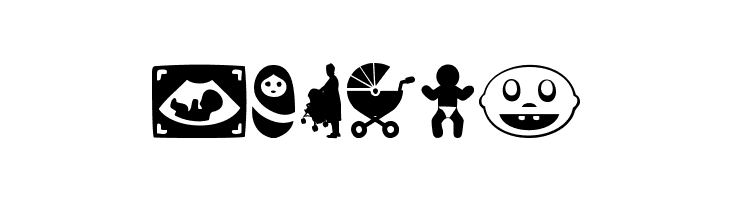 baby icons  Free Fonts Download