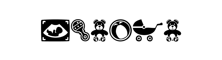 baby icons  Free Fonts Download