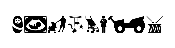 baby icons  Free Fonts Download