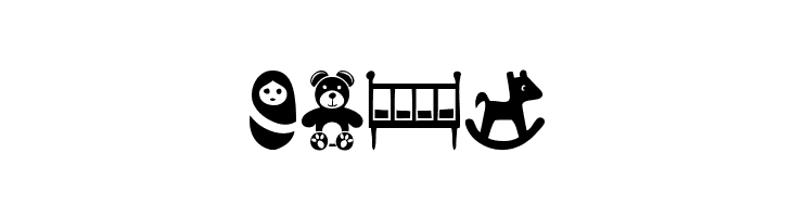 baby icons  Free Fonts Download