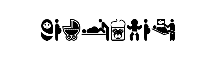 baby icons  Free Fonts Download