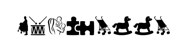 baby icons  Free Fonts Download