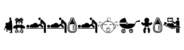baby icons  Free Fonts Download
