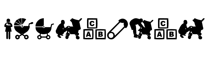 baby icons  Free Fonts Download