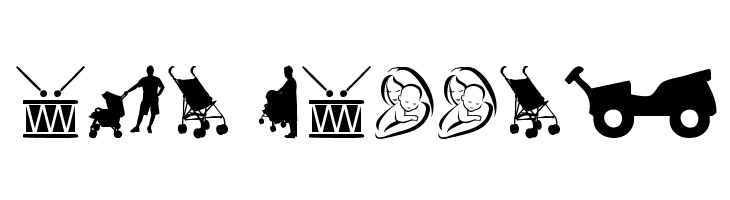 baby icons  Free Fonts Download