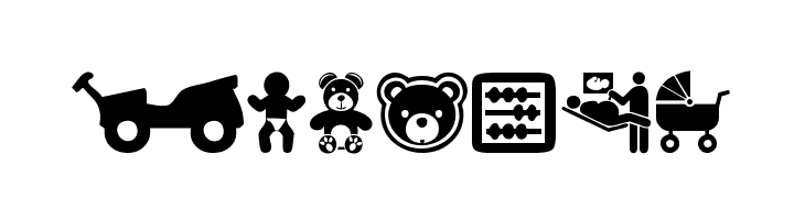 baby icons  Free Fonts Download