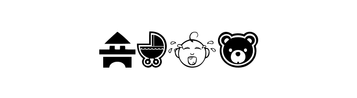 baby icons  Free Fonts Download