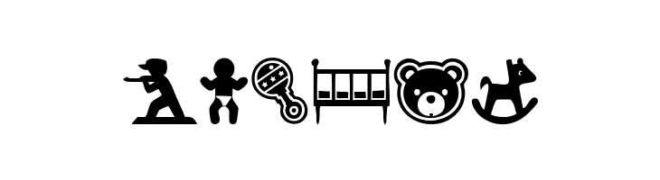 baby icons  Free Fonts Download