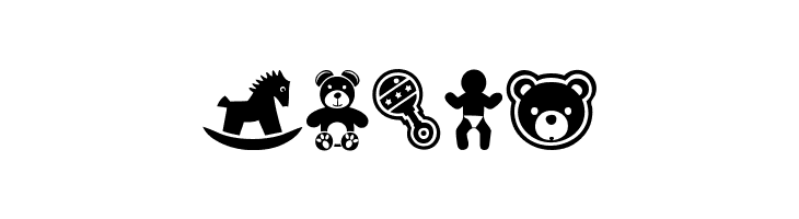 baby icons  Free Fonts Download