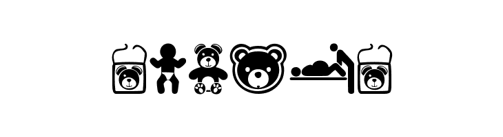 baby icons  Free Fonts Download