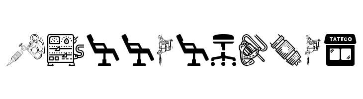 Tattoo Pro Icons  Free Fonts Download