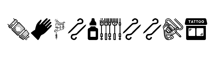 Tattoo Pro Icons  Free Fonts Download