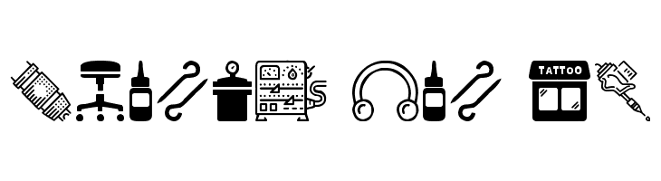 Tattoo Pro Icons  Free Fonts Download