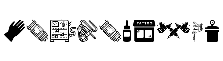 Tattoo Pro Icons  Free Fonts Download