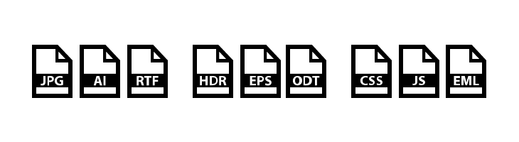 File Types  Free Fonts Download