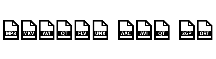 File Types  Free Fonts Download