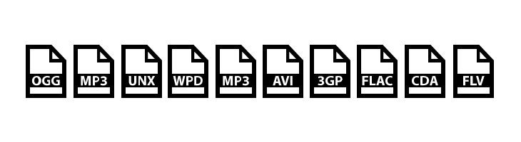 File Types  Free Fonts Download